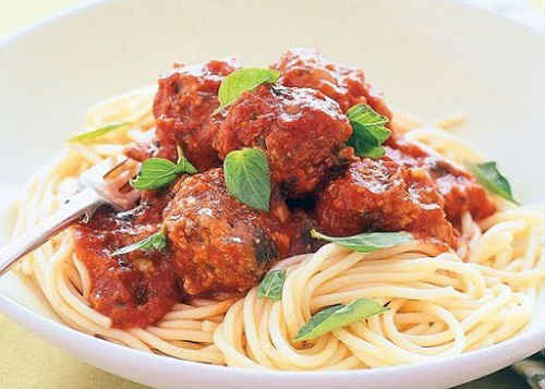 как приготовить спагетти с фрикадельками